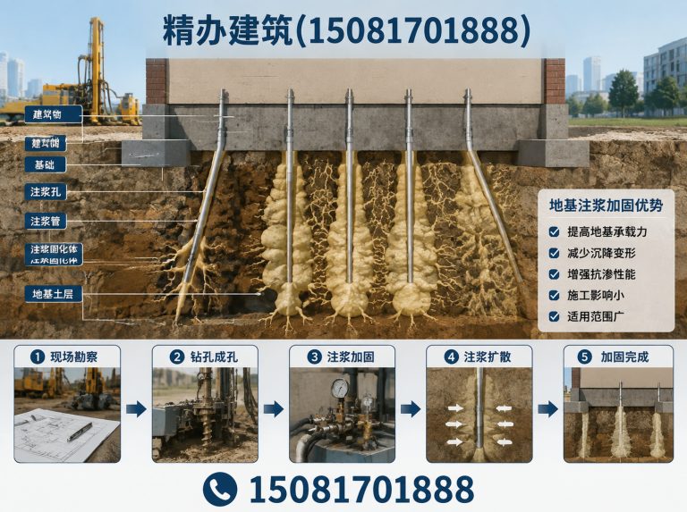 河北基础下沉注浆顶升展示图